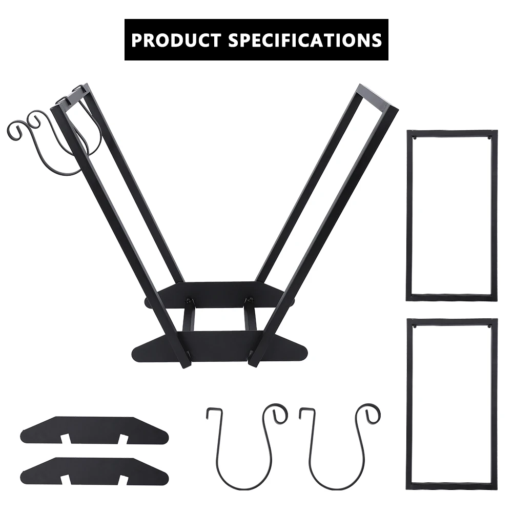 Firewood Storage Rack Indoor Outdoor Heavy Duty Firewood Holder Wood Log Rack With Detachable Side Hook firewood storage rack