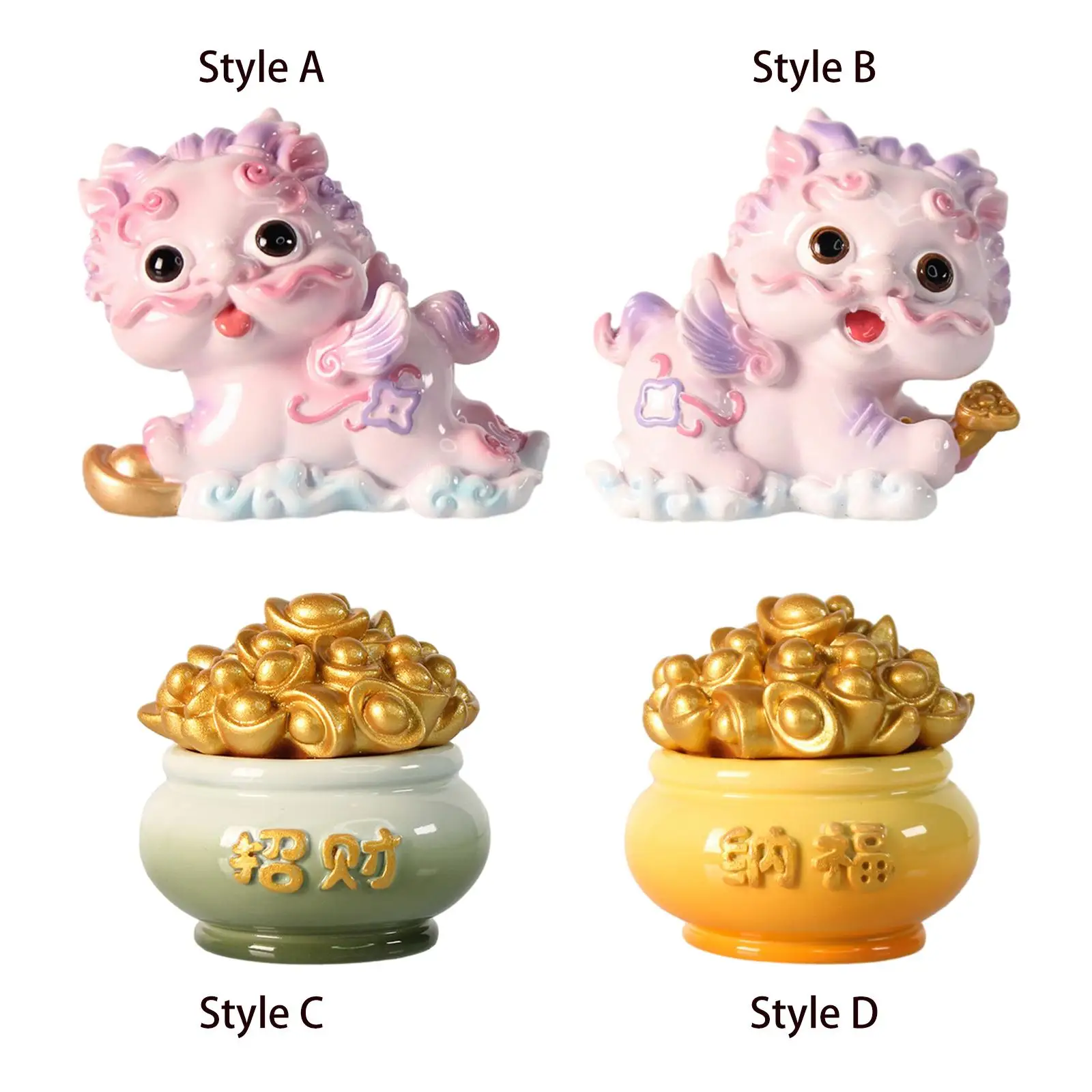 

Car Dashboard Ornament Automotive Interior Lucky Resin Sculpture Desktop Ornament for Restaurant Bookshelf Hotel Office Bedroom