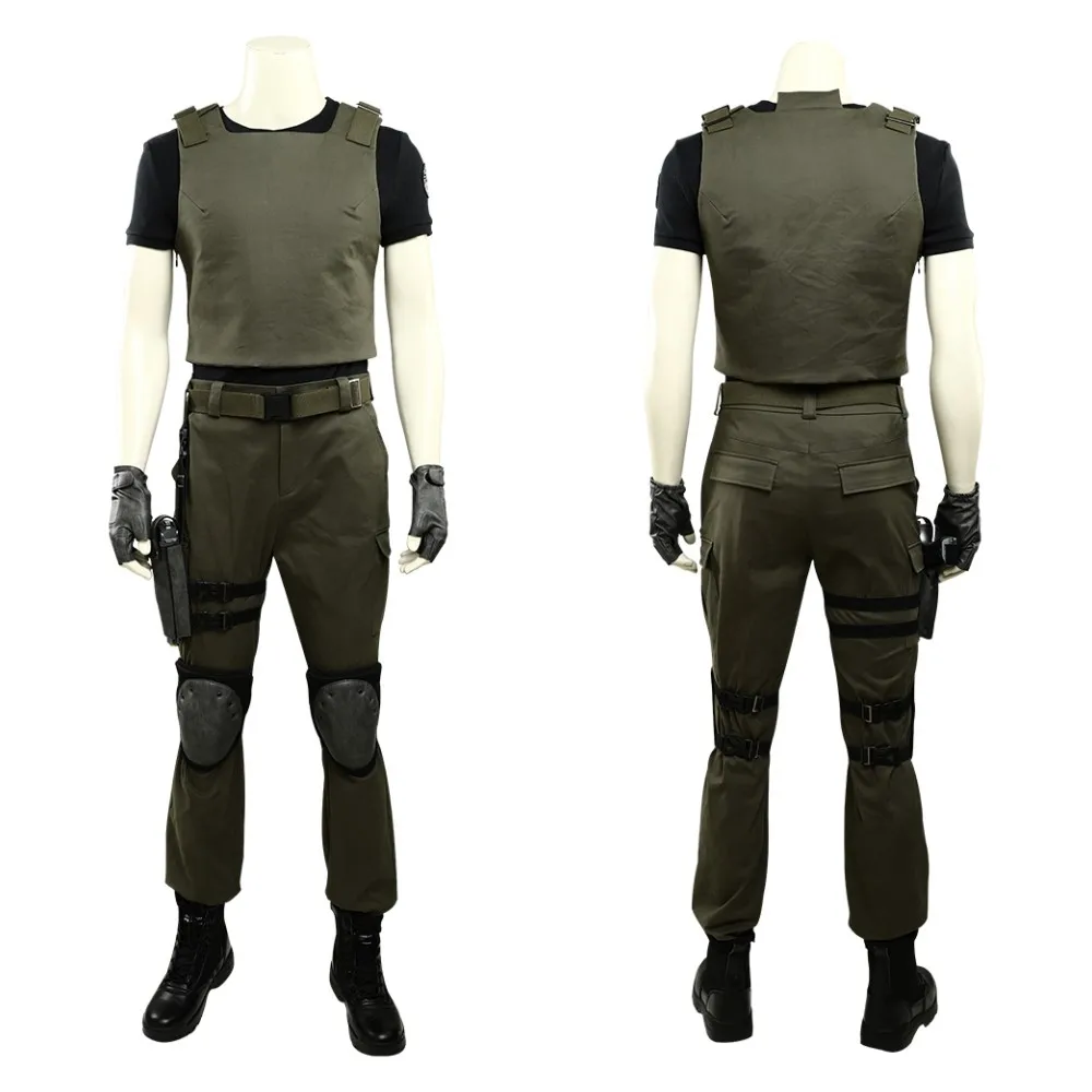 Adult Man Carlos Oliveira Cosplay Costume Vest Pants Accessories Halloween Comic Con Fancy Dress Made Outfit