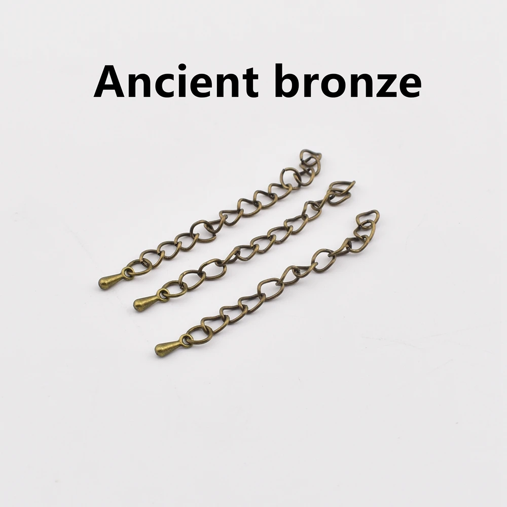 20-Piece Set: Water Drop Charms Extension Chains