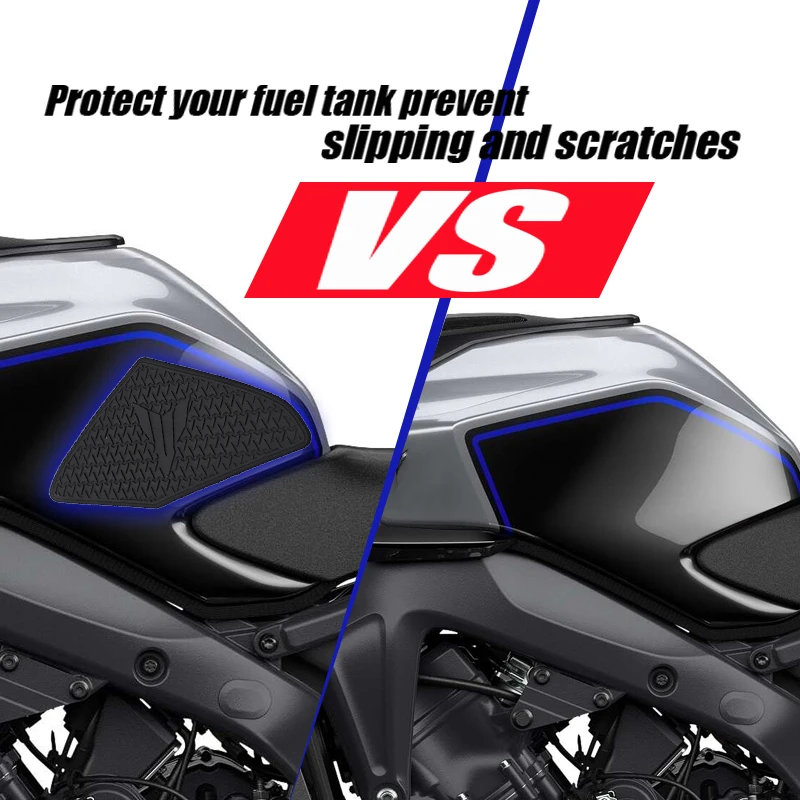 MT-09 Tank Pad Sticker Non-slip Side Fuel Tank Waterproof Pad gas tank protector sticker motorcycle stickers motorcycle tank sticker tank grip traction pad motorcycle accessories For YAMAHA MT-09 MT09 SP