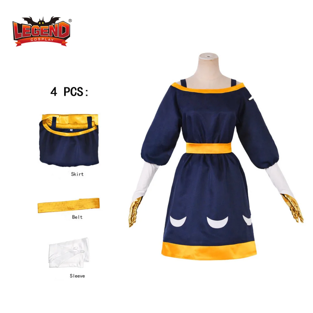 

The Owl Cosplay House Amity Cosplay Costume Anime Season 3 Amity Blight Cosplay Dress Belt Sleeves Full Suit Halloween Outfits