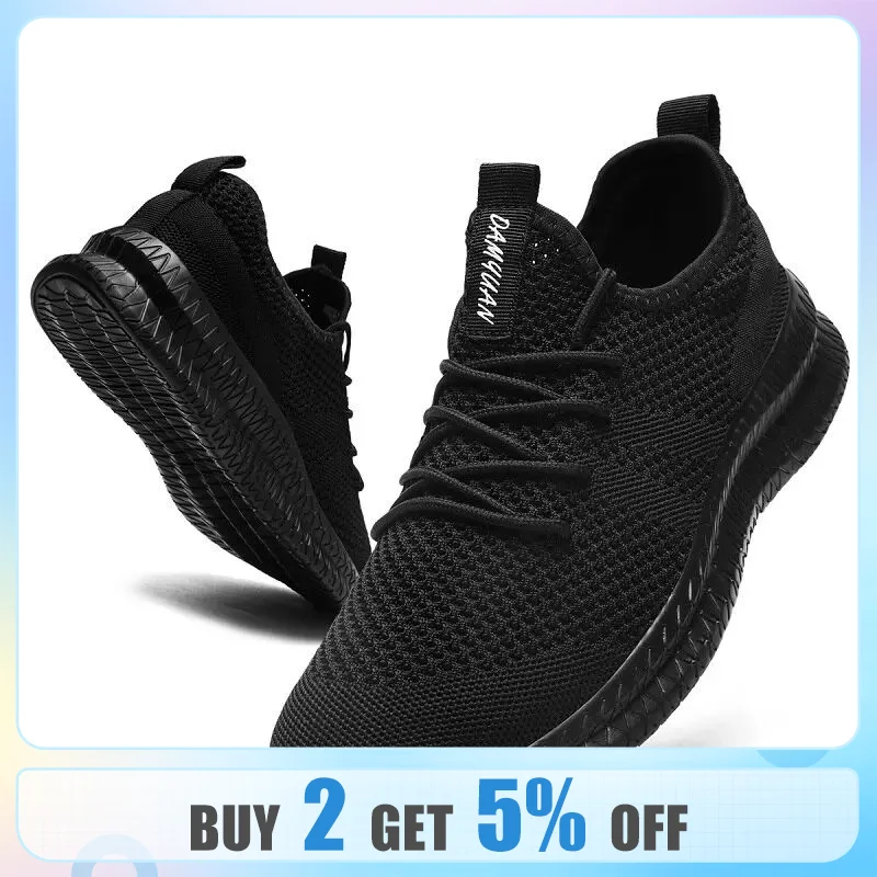  Men Running Shoes Lace up Men Sport Shoes Lightweight Comfortable Breathable Walking Sneakers Tenis Masculino Zapatillas Hombre 