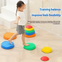 Balance Stone Sensory Training Equipment Teaching Aids Stackable Blocks Stone Balance Stepping Stones Toy For Autistic Kids