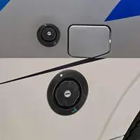 Bouchon de verrouillage d'entrée d'eau pour camping-car, boîtier d'entrée d'eau douce et capuchon de verrouillage avec 2 clés pour camping-car, caravane et camping-car 3