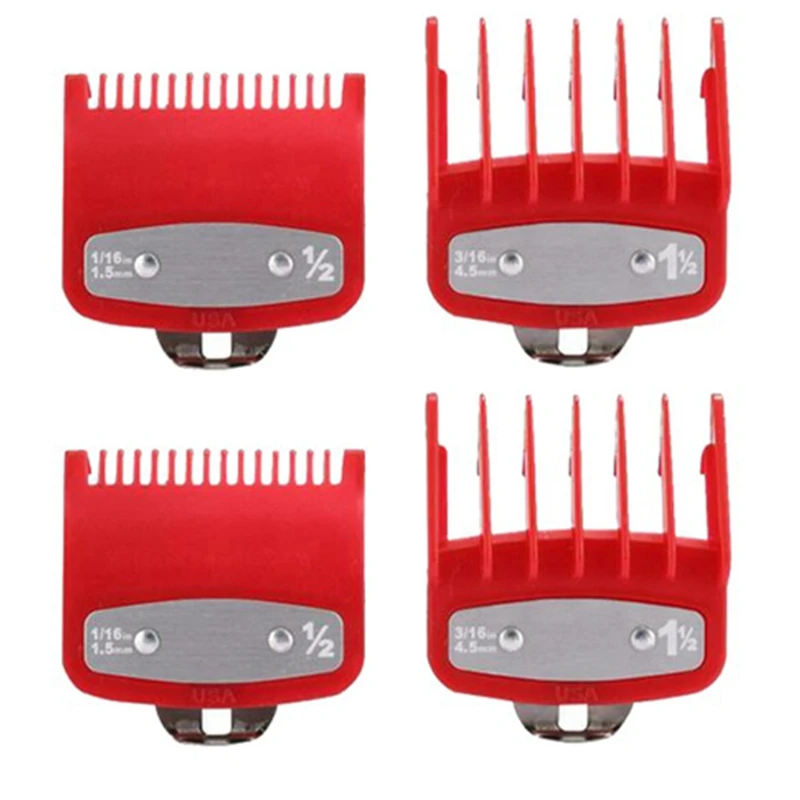 

2 Set For Wahl Hair Clipper Guide Comb Set Standard Guards Attached Trimmer Style Replacement Spare Parts