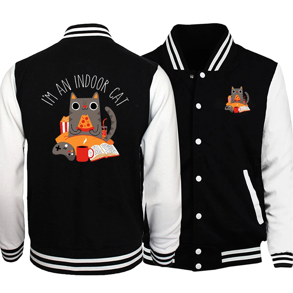 thumbnail image 1 of Traje de béisbol con estampados divertidos de cinco minutos más para hombre, ropa de calle holgada de cómics, camisetas de moda que combinan con todo, ropa de otoño polar para hombre, 1 of 5