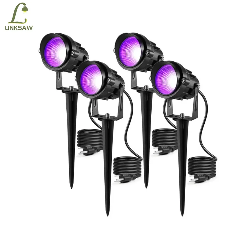 LinkSaw4PackUVLEDLandscapeLightsOutdoorHalloweenWaterproofUV