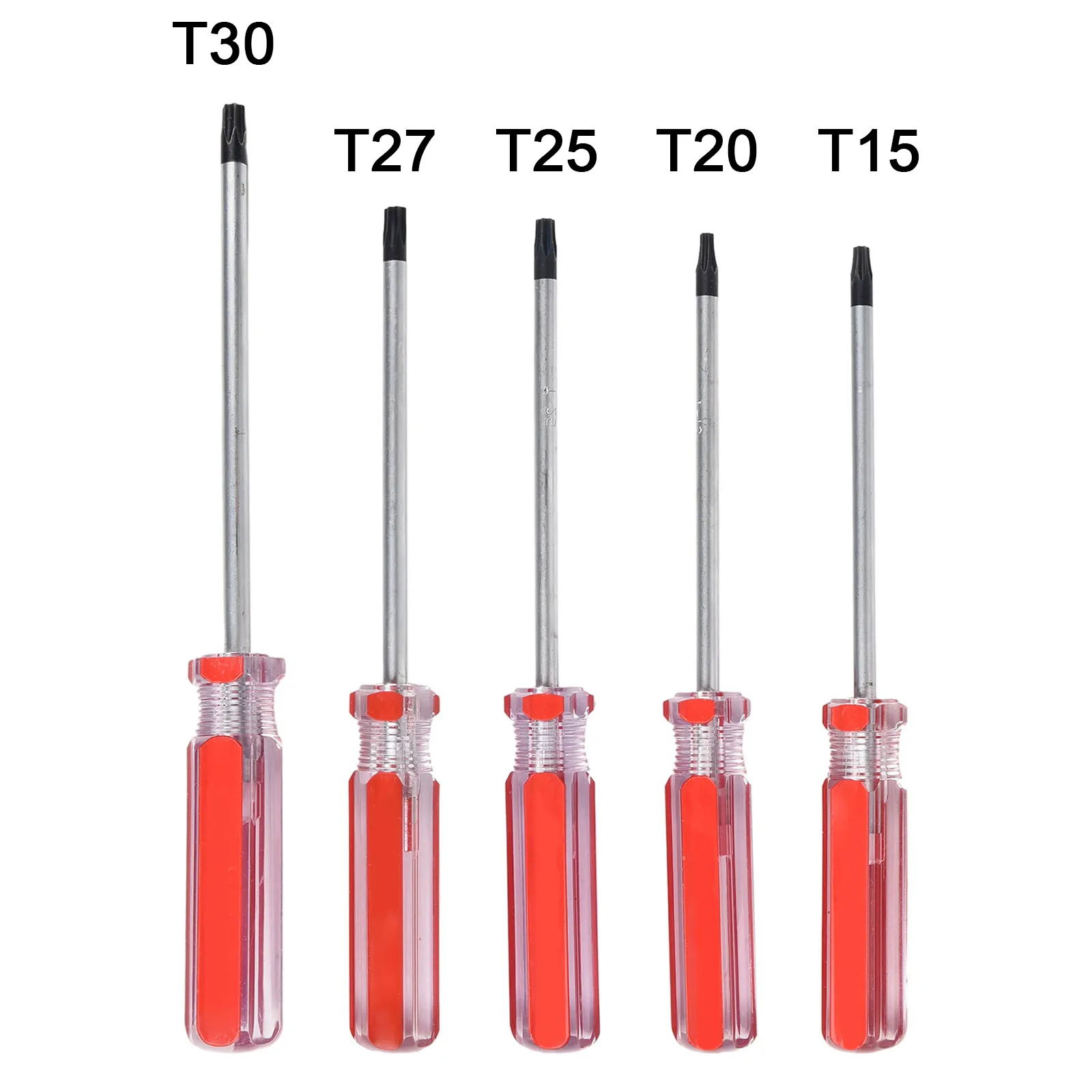 

5pcs Torx Screwdriver Set Magnetic Torx Star Bit Driver Security Screwdriver Screw Driver Repairing Opening Tool T15 T20 T25 T27