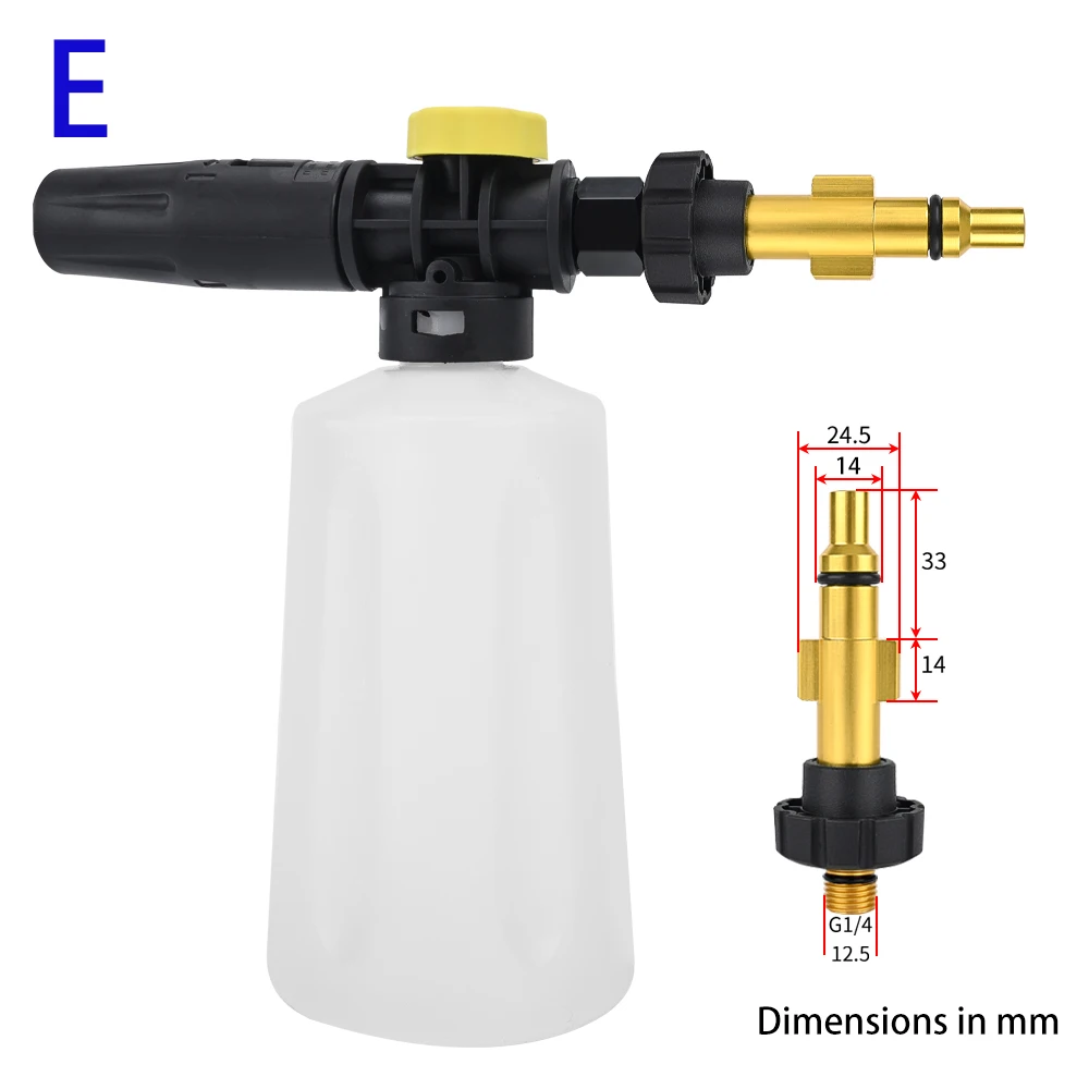 Hochdruckreiniger 750ML Schneeschaumgenerator Lanze Schaumkanone für AR Nilfisk Karcher Lavor STIHL Huter Interskol Elitech Bosh – Detail 13