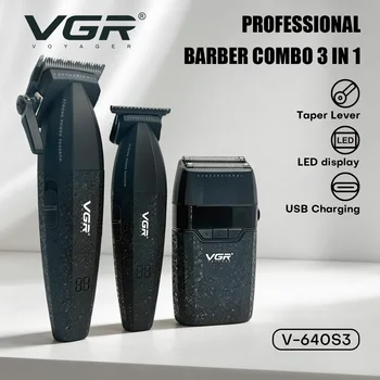 Hair Trimmer Professional Hair Clippers Adjustable Hair Cutting Machine Cordless Clippers and Trimmers Set