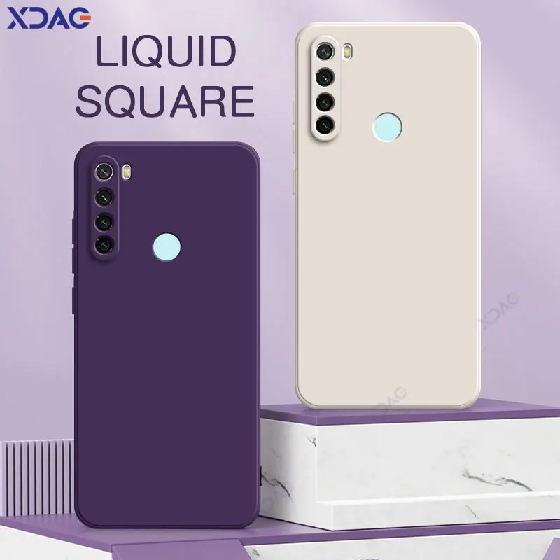 Silicone Square Shockproof Phone Case – Soft, Protective, and Cute Back Cover