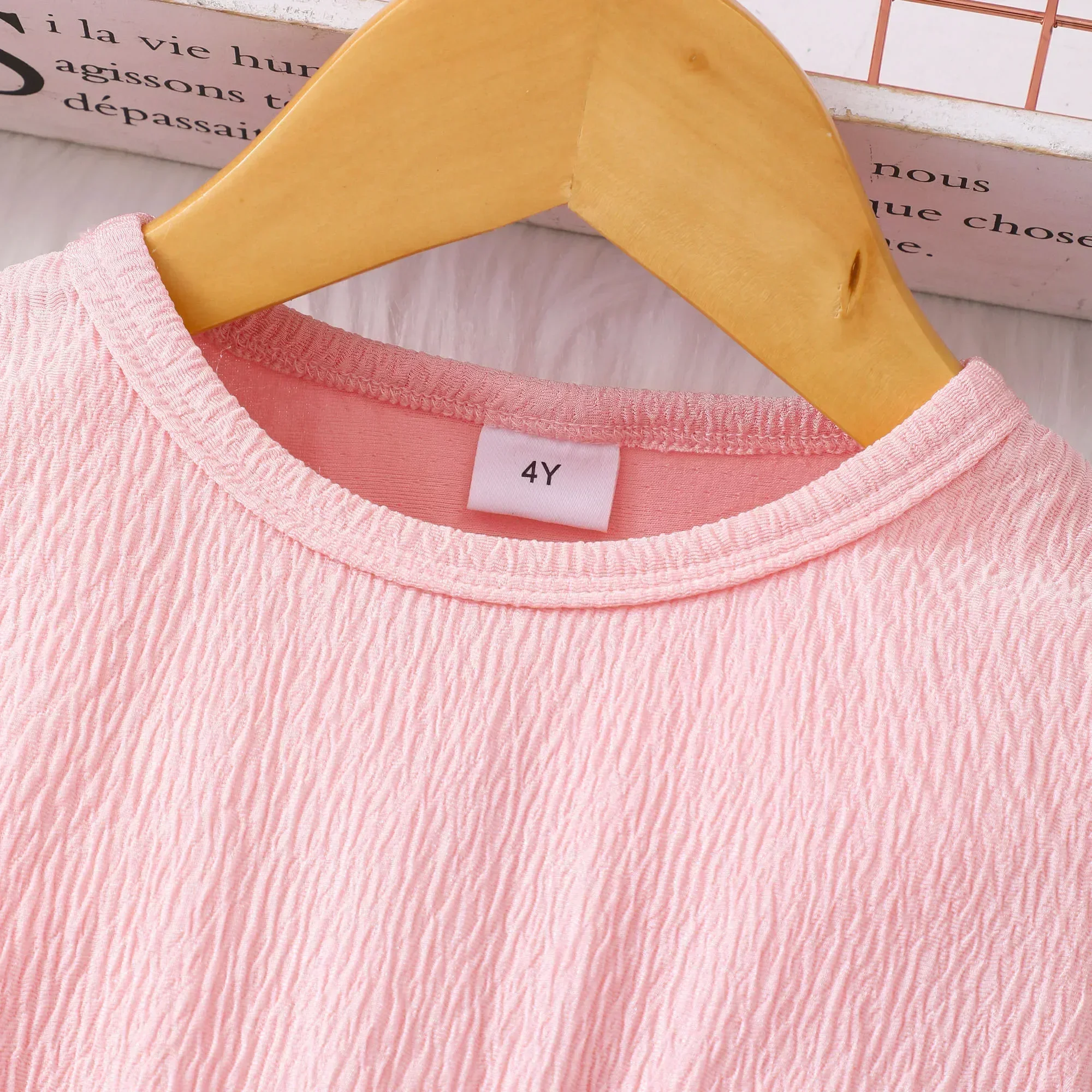 Pink Gauze Rose Dress 3