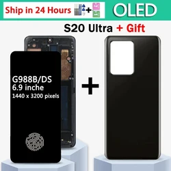 OLED Quality For Samsung  S20 Ultra S20Ultra 5G G988B/DS G988U LCD Display Touch Screen Digitizers Assembly with Frame