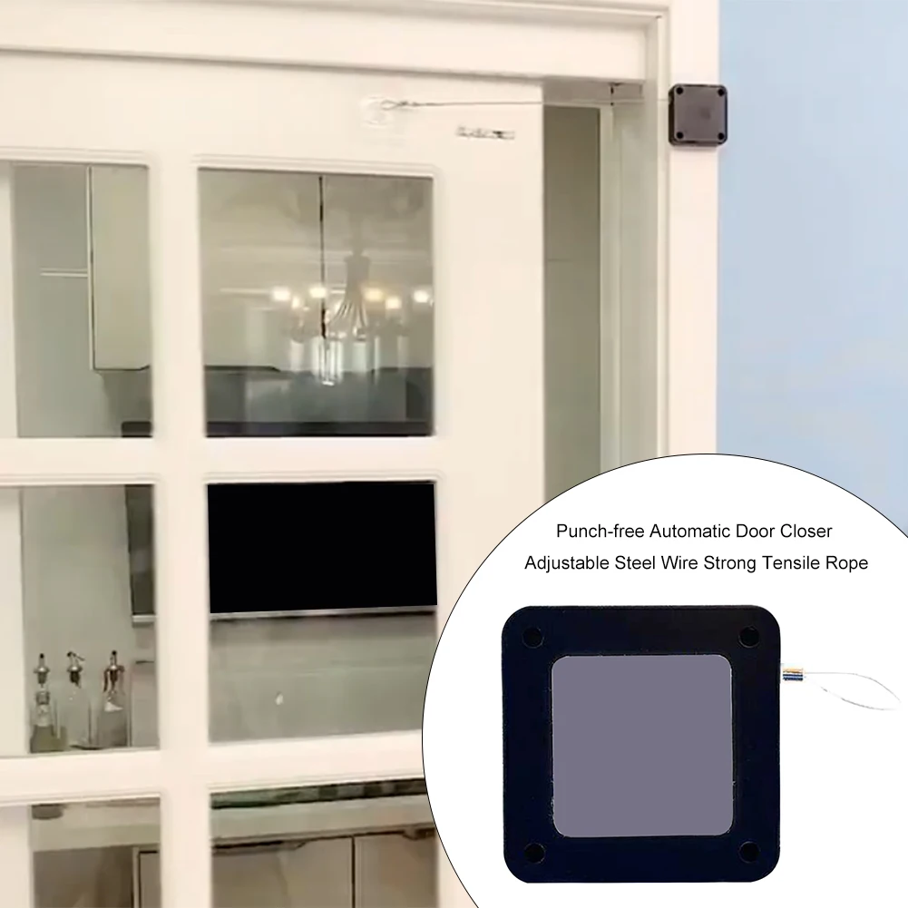 Punch Free Automatic Sensor Door Closer Easy To Install Home Sliding