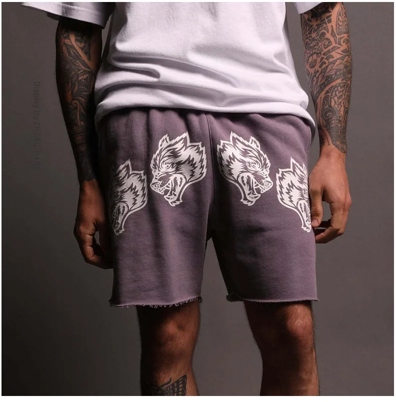 2024 Summer New Men's Shorts Cotton Casual Bodybuilding Sports Shorts Jogger Gym training Running Fitness Man Shorts 4