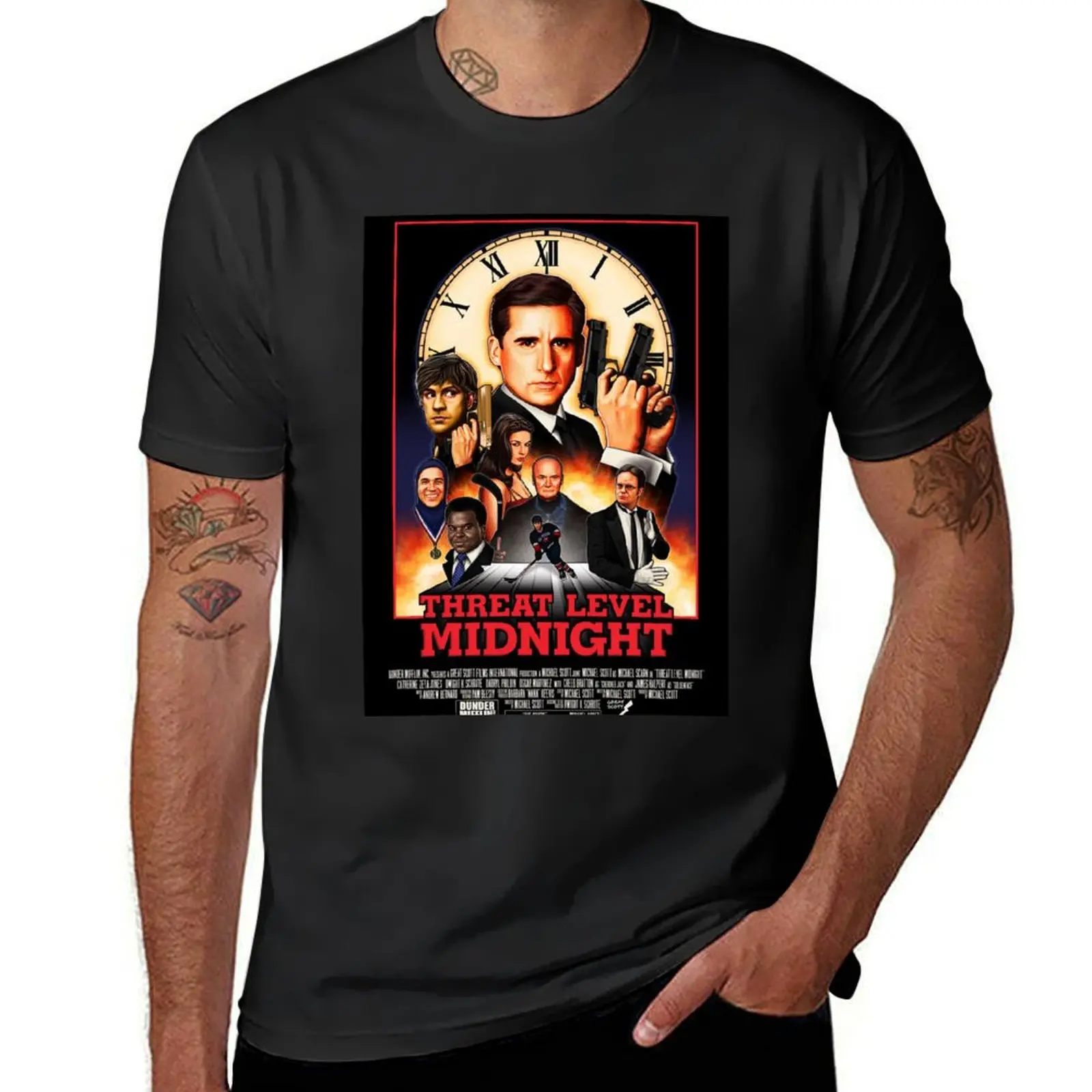 

Threat Level Midnight T-Shirt sublime hippie clothes plain t shirts men
