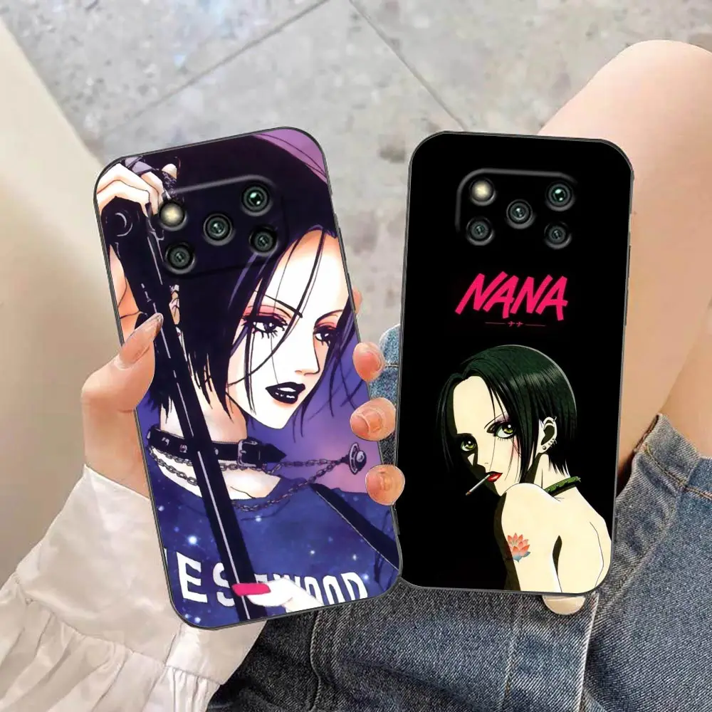 Nana Osaki On Purple Tie Dye Custodia Per Telefono Per Xiaomi Poco X5 X4 X3 M5 M4 M3 F5 F4 F3 Gt Pro Nfc Black Shark 5 Mix 4 Case Funda