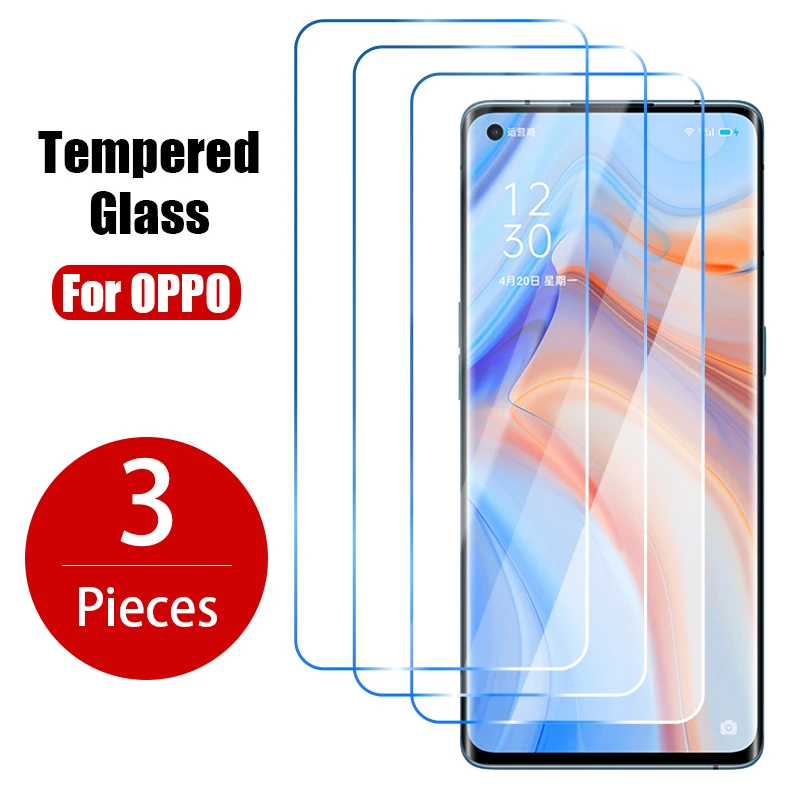 

3PCS Tempered Glass For OPPO A74 5G A54 A52 Screen Protector For OPPO A72 A53 A9 A5 2020 Protective Glass