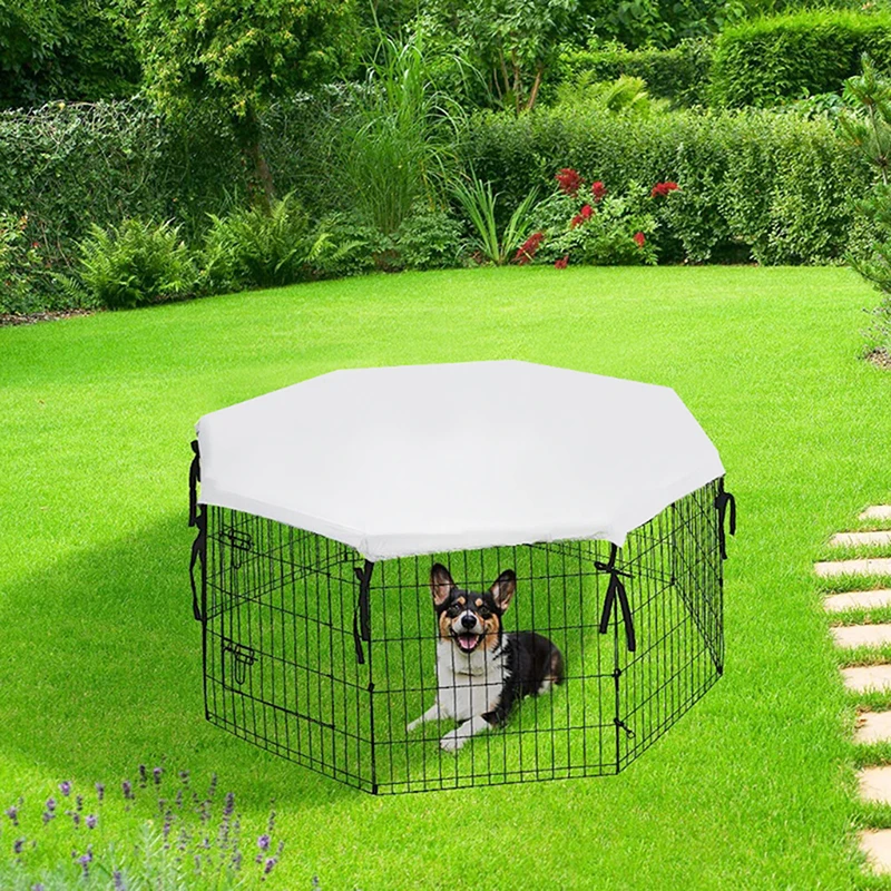 Kennel Cover Pet Supplies Octagonal Dog Fence Oxford Cloth Top Cover