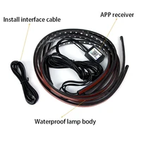 BLALION Flexible Car Underglow Light Strip 12V LED Underbody Ambient Light With App Control Neon Auto Decorative Atmosphere Lamp 5