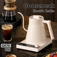 Bouilloire électrique intelligente à température constante 1000W, 700ml, pour café infusé à la main, avec bec col de cygne, idéale pour préparer du lait en poudre 4