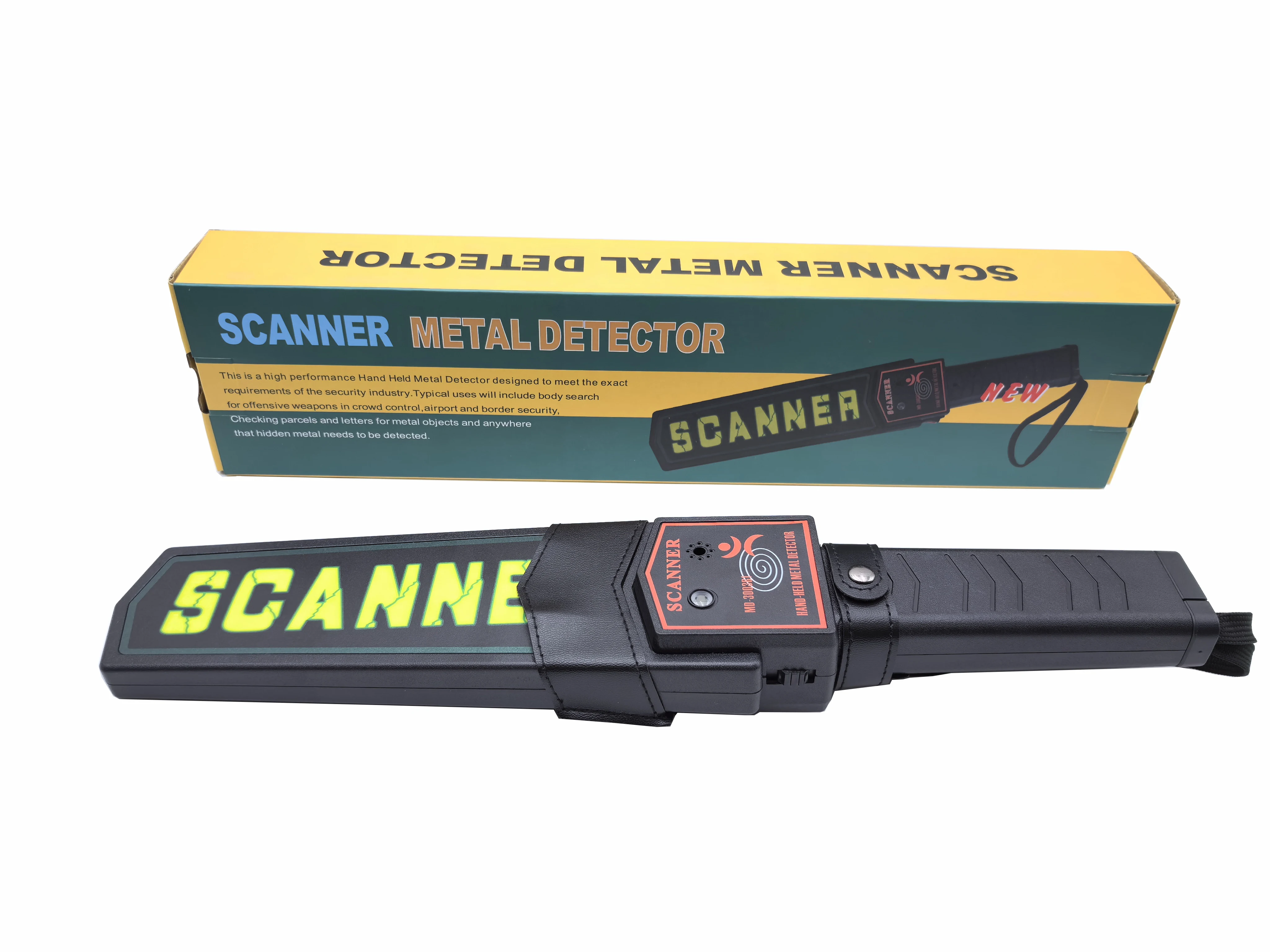 Good quality MD-3003B1 Security Wand Handy Scanner Full Body Hand Held Security Metal Detector images - 6