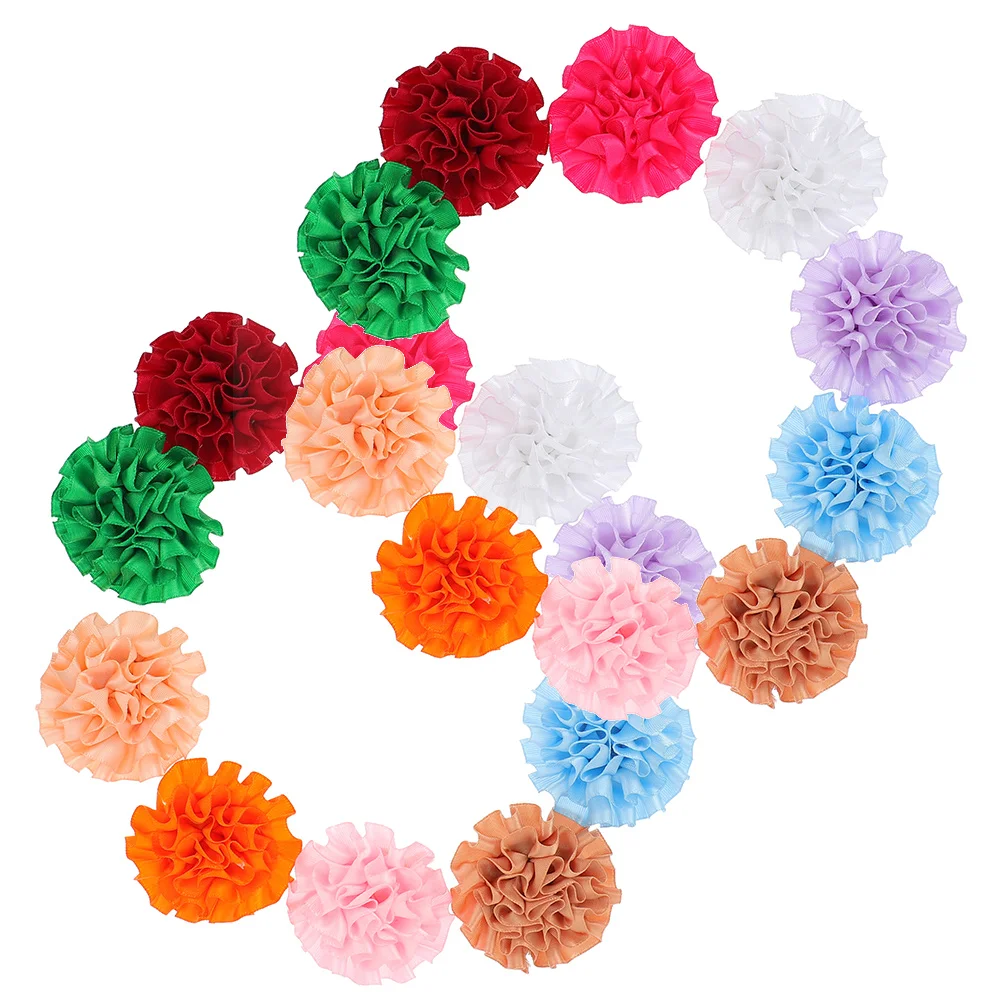 

20pcs Dog Flower Collar Accessory Multi-Color Pet Flower Collars Dog Bow Tie Charms Flowers Mixed Color