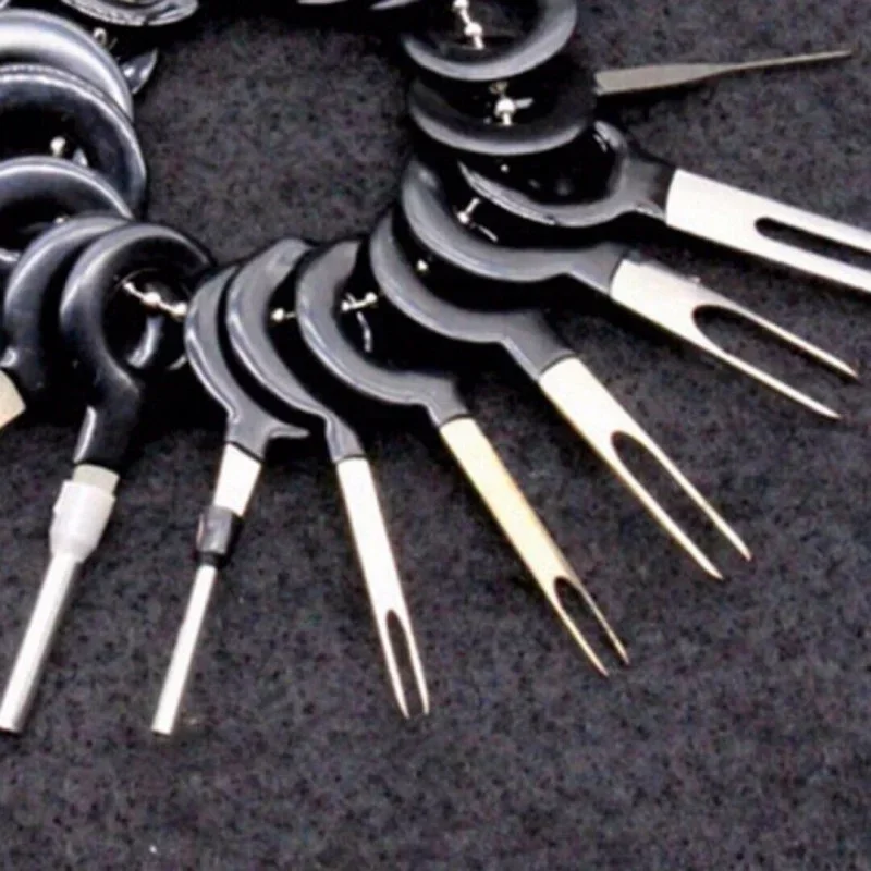 Car Terminal Removal Kit 11/18pcs Wire Plug Connector Extractor Puller Release Pin Extractor Set Terminal Plug Repair Tools
