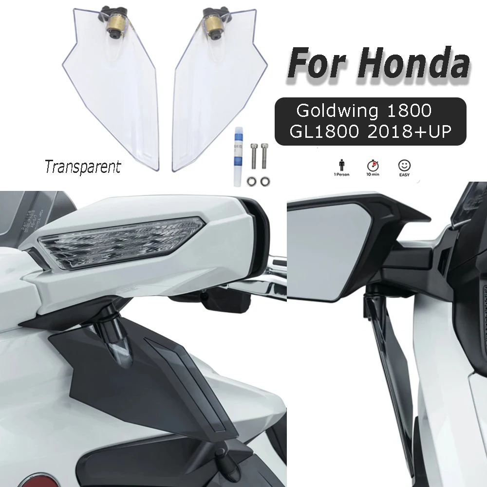 

Motorcycle Accessories Dark Gray And Transparent Upper Air Deflector Suitable For Honda Jinyi 1800 GL1800 F6B GL 1800 2018+