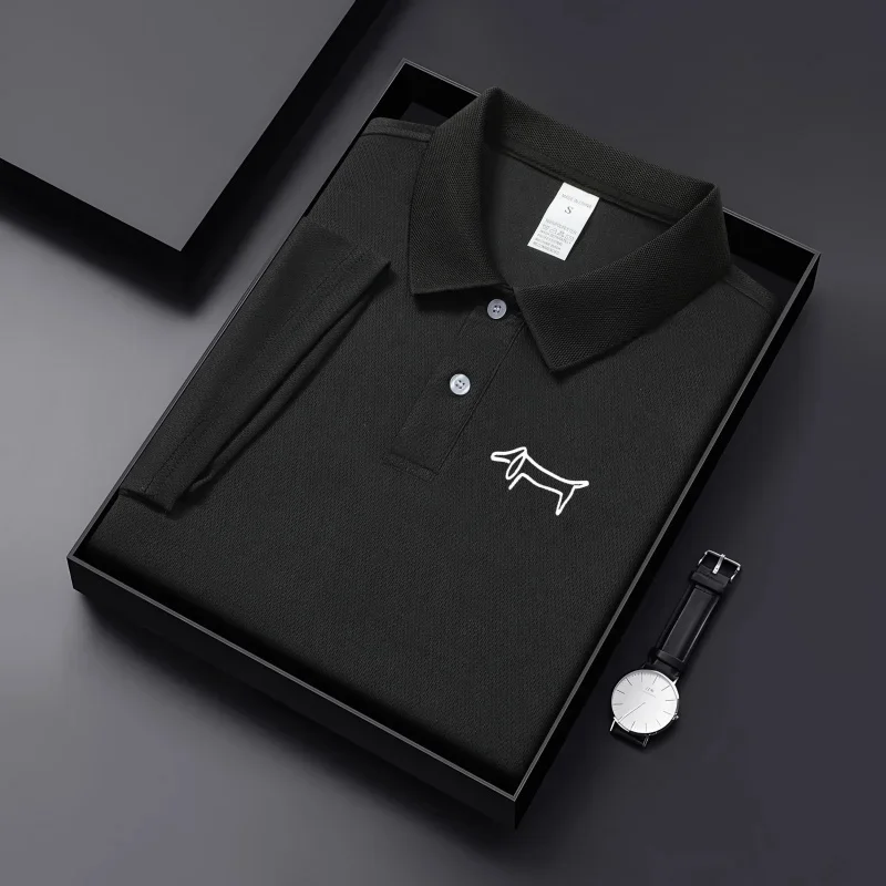 Men's Premium Solid Color Golf Polo Shirt 2