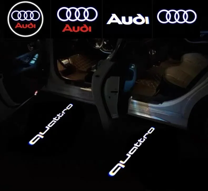 Car Door AUDI Welcome Light Led HD Projector Lamp For Audi A3 A4 B8 8P 8V A6 C7 A5 Q5 B7 B6 SLINE QUTTRO RS Q3 Q7 S3 S4 S5 S6 S8