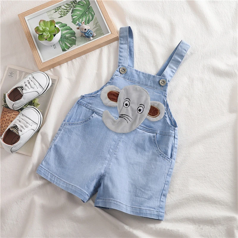 IENENS Summer Jeans Shorts Baby Rompers Newborn Playsuits Boys Girls Overalls Infant Thin Dungarees Toddler Clothes Jumpsuit baby shorts