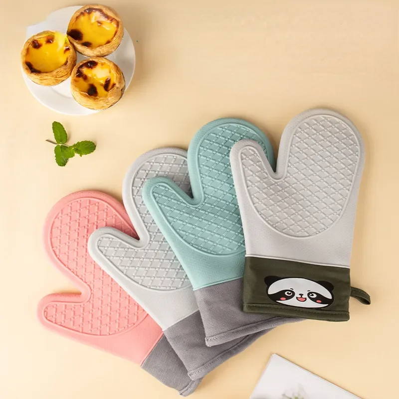 

Resistant Tools Mitt Microwave Gloves Kitchen Oven 1pc Oven Baking Anti-scald Oven Gloves Gloves Silicone Bakeware Heat Cute