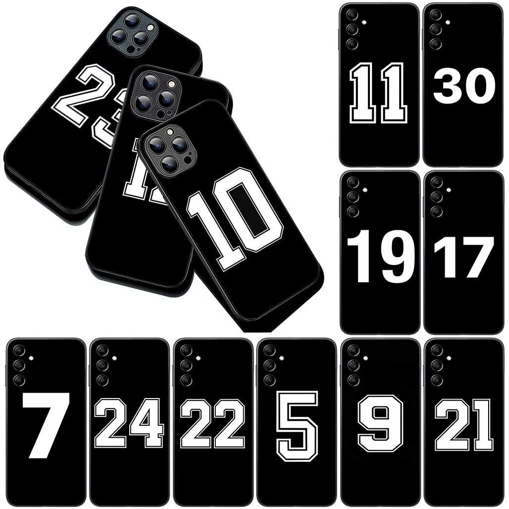Sports-Themed Lucky Number Phone Case Cover
