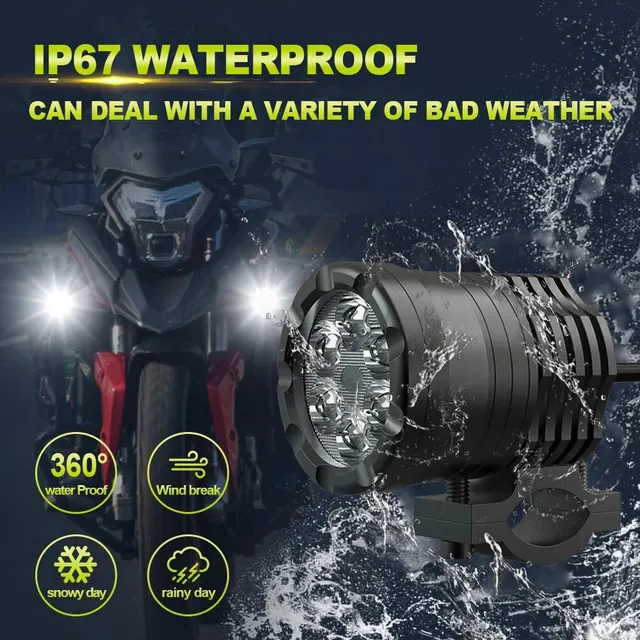 NLpearl-faro LED auxiliar para motocicleta, Luz antiniebla de 12V, para BMW R1200GS, ADV, F800GS, F650, K1200S - Imagen 3