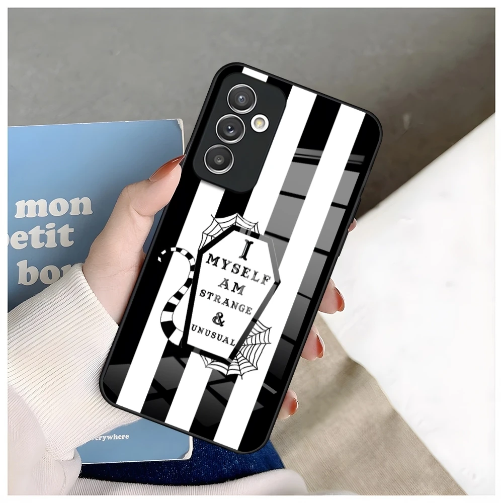 thumbnail image 1 of Funda de teléfono con manual B-Beetlejuices para Samsung S24 Ultra S23 Fe S22 S20 S21 Galaxy A54 A34 A24 A53 M54 Note 20, cubierta de vidrio, 1 of 4