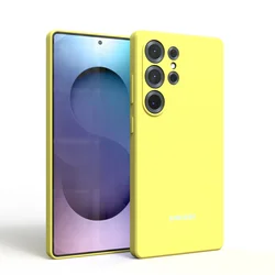 Silky Silicone Soft-Touch Protective Case Cover for S23Plus (Yellow)