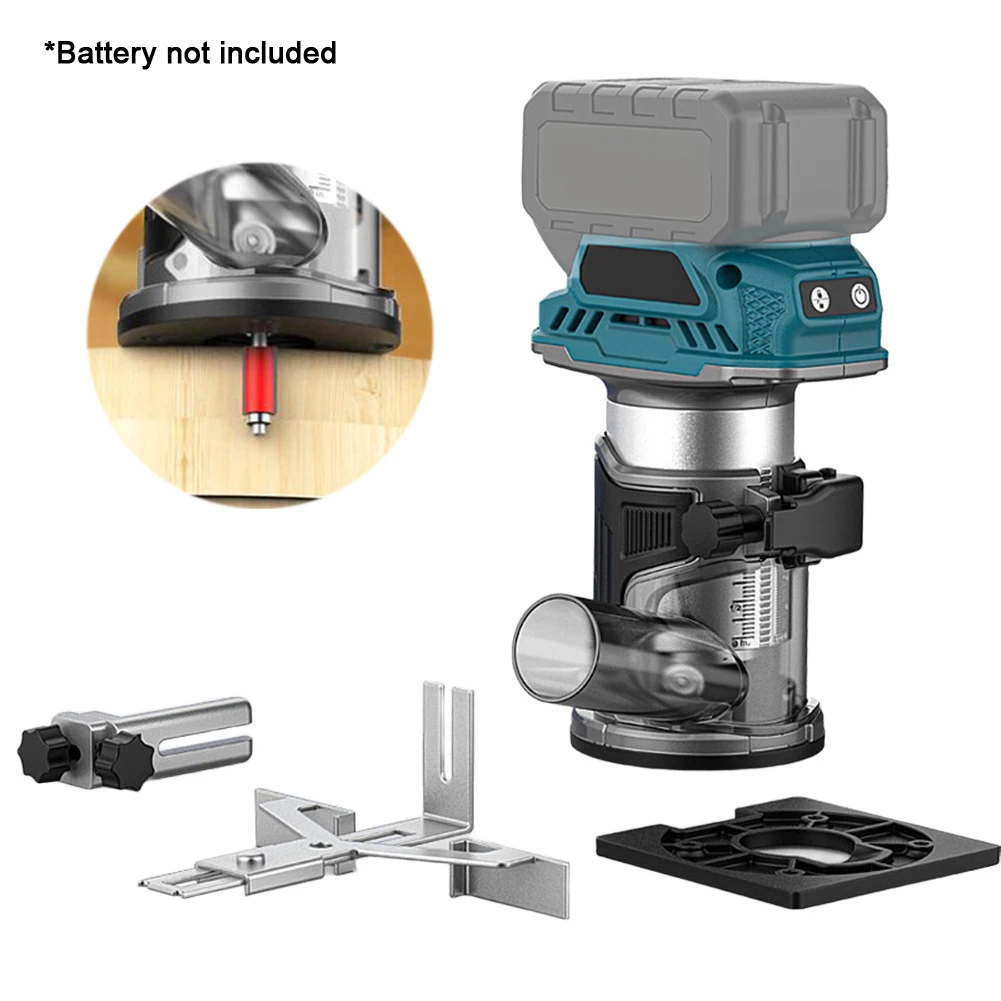 25*13.5*8.5cm Brushless Router Lightweight Cordless Trimming Router ...