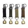 Portable Camping Bells Loud Metal Bell Pendant Warning Bell For Pets Outdoor Brass Wind Chime Keychain Hiking Survival Tool 1