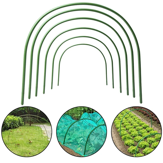 6Db 2,4/3.2/4 Mm-Es Üvegházhatású Karika Alagút Hajlítható Kerti Tartó Tét Rozsdamentes Növekedés Szövet - Image 6