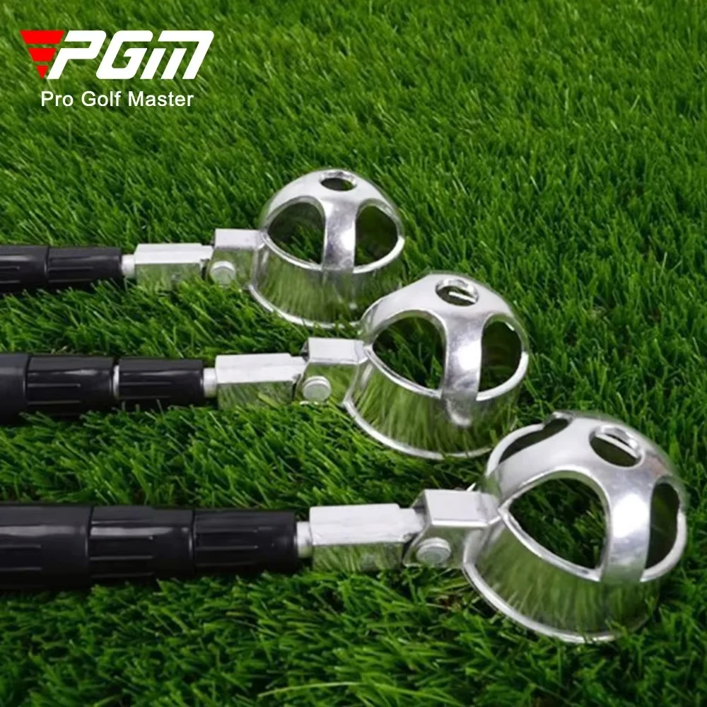 PGM Golf Ball Pick Up Tools Telescopic Golf Ball Retriever Retracted Golf Pick Up Automatic Locking Scoop Picker LQQ001