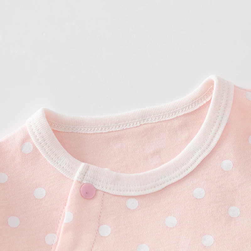 Baby Clothes Baby Long-Sleeved Jumpsuit Pure Cotton Newborn Pajamas Baby Girl Spring and Summer