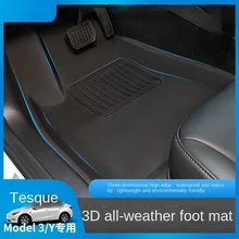 

Suitable for 21 Tesla Model3/Y explosion models car foot pad box pad XPE left and right rudder 3D foot padModelY