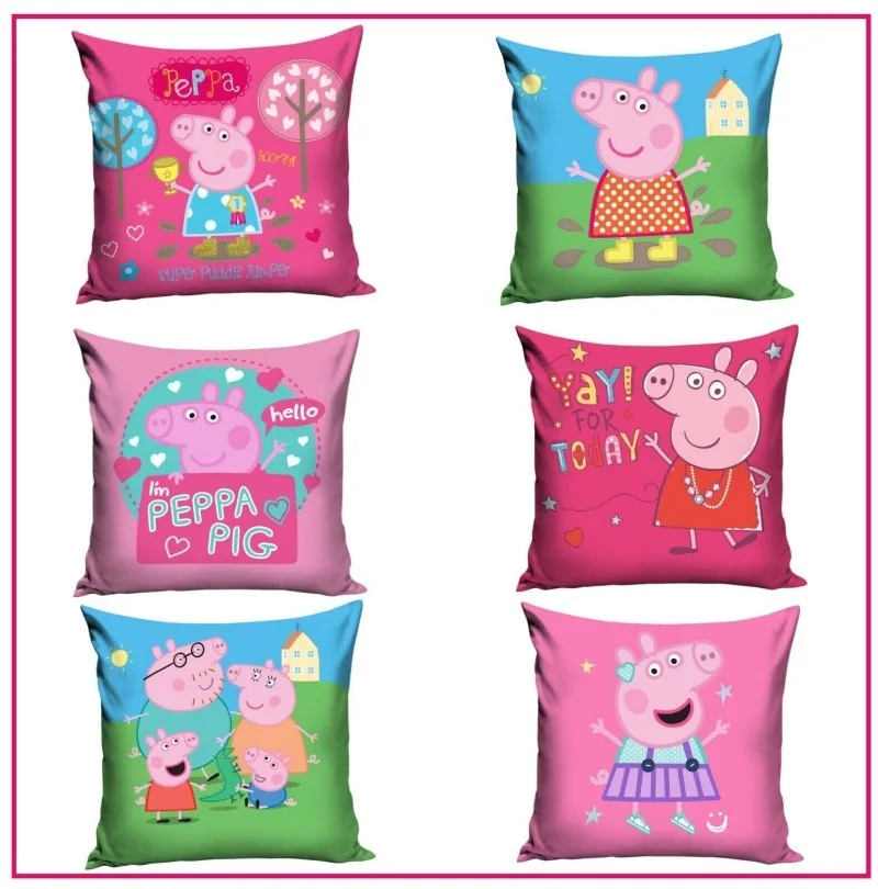 

Peppa Pig Cushion Cover or Pillowcase 45X45 cm Various Designs