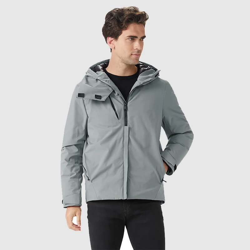 Orolay inverno masculino puffer para baixo casaco engrossar casaco quente com capuz