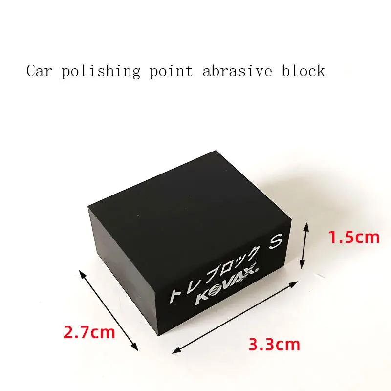 일본 ATPRO 33mm/27mm 휴대용 연마 블록 키트 | 자동차 도장 광택 도구 800그릿 자가 접착 사포 포함