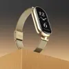 Strap For Xiaomi Mi Band 8 9 7 6 5 43 Smart Bracelet Women Girls Fashion Metal Mesh Watchband Replacement Accessories Miband 7 6 1