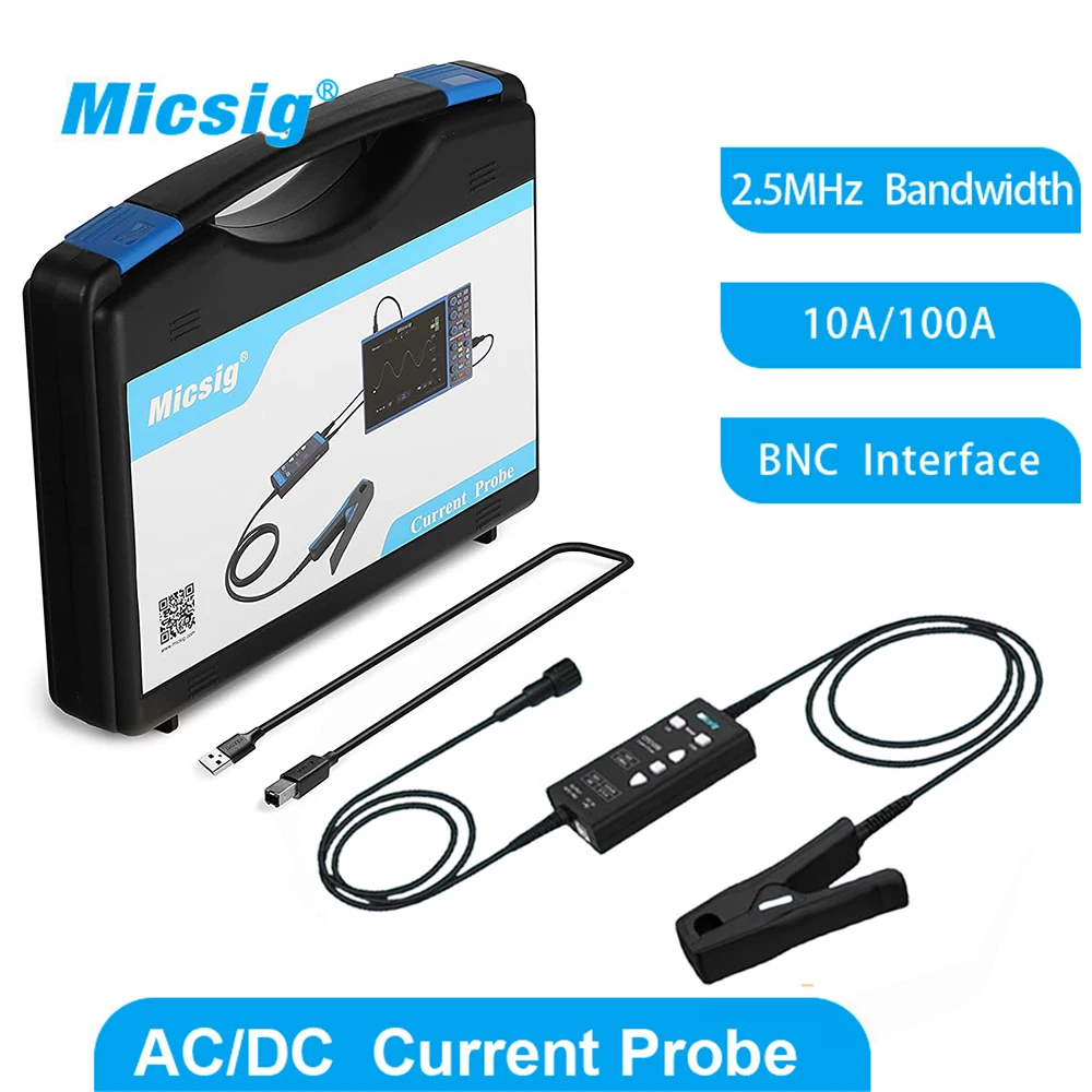 Description Picture 3 of itemMicsig CP2100A CP2100B AC/DC Current Probes 2.5MHz 10A/100A Maximum Measurable Current 100Apk 70.7Arms (DC+ACpk)