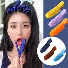 

Natural Fluffy Hair Clip Curly Hair Plastic Hair Root Fluffy Clip Bangs Hair Styling Clip Lazy Curler Reusable DIY Hair Curlers